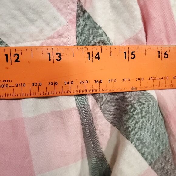 Lucky Brand Top Womens Sz S Pink Plaid Flannel Button Up Long Sleeve Soft Cotton - Picture 13 of 16